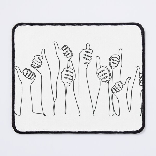 Item preview, Elegant thumbs-up art symbolizing agreement, consensus, and collaboration. designed and sold by auaggy.