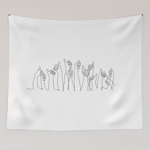 Item preview, Elegant thumbs-up art symbolizing agreement, consensus, and collaboration. designed and sold by auaggy.