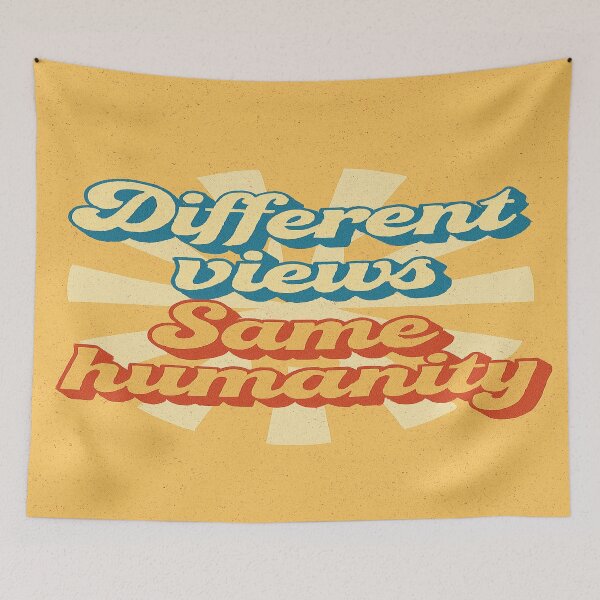 Item preview, Different Views Same Humanity | Unity Quote | Perspective Shift Design designed and sold by IAmUndefined.