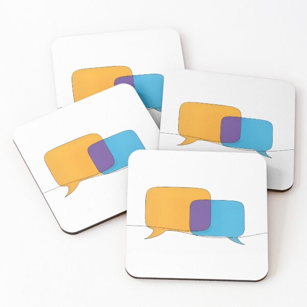 Item preview, COLOR - Elegant, minimalist art symbolizing conversation and collaboration. designed and sold by auaggy.