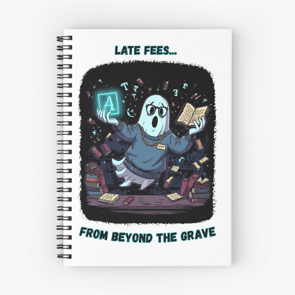 Item preview, Ghost Librarian – Late Fees from Beyond the Grave designed and sold by OhMyCotton.