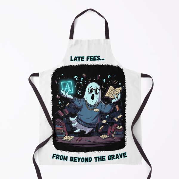 Item preview, Ghost Librarian – Late Fees from Beyond the Grave designed and sold by OhMyCotton.