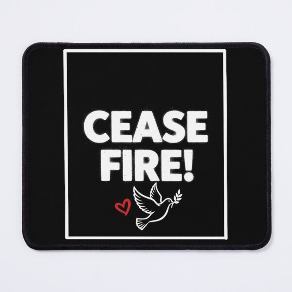 Item preview, Cease Fire Dove and Heart Peace Symbol designed and sold by Owcomm.