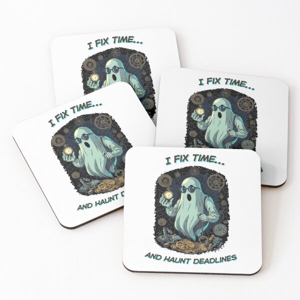 Item preview, Haunted Horologist – Funny Steampunk Timekeeper Tee designed and sold by OhMyCotton.