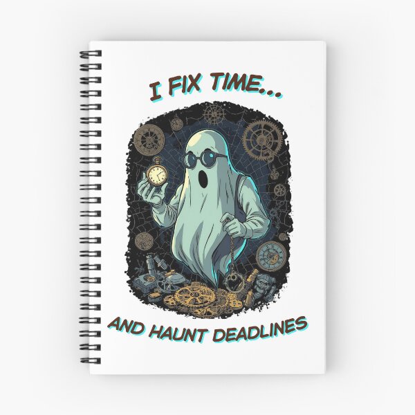 Item preview, Haunted Horologist – Funny Steampunk Timekeeper Tee designed and sold by OhMyCotton.