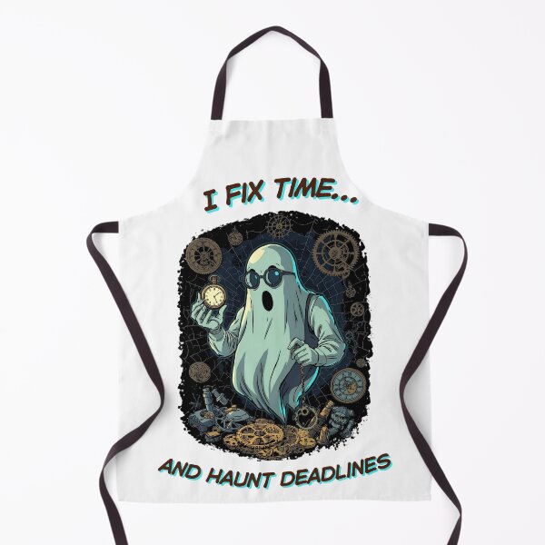 Item preview, Haunted Horologist – Funny Steampunk Timekeeper Tee designed and sold by OhMyCotton.