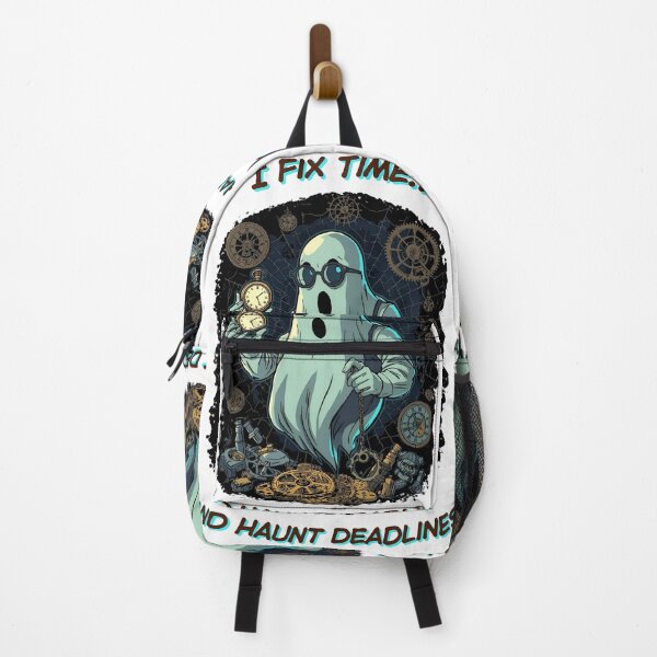Item preview, Haunted Horologist – Funny Steampunk Timekeeper Tee designed and sold by OhMyCotton.