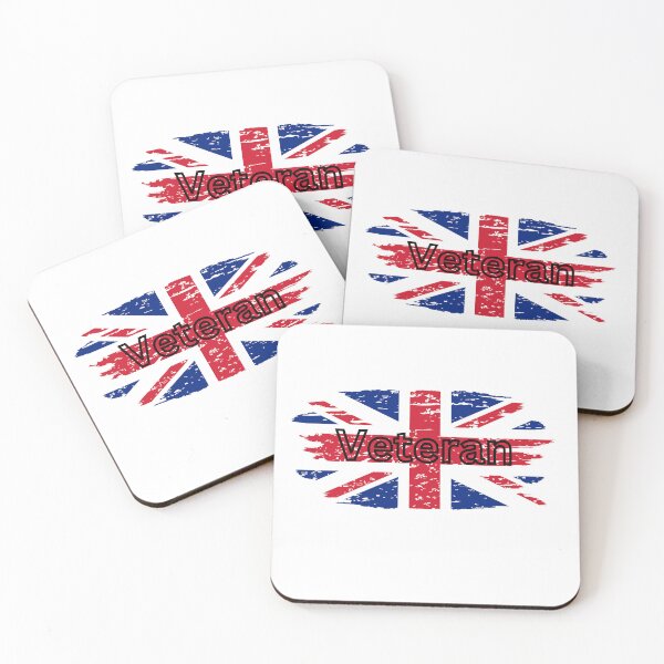Item preview, UK Veteran Distressed Union Jack Flag Design designed and sold by Harprints.Studio.