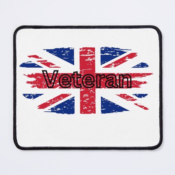 Item preview, UK Veteran Distressed Union Jack Flag Design designed and sold by Harprints.Studio.
