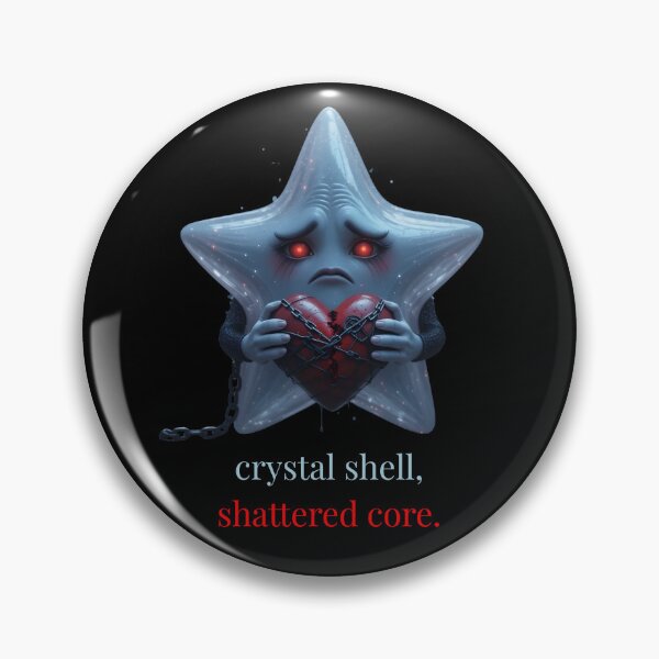 Item preview, Crystal Star "Crystal shell, shattered core." | Ethereal Dark Fantasy Art designed and sold by EnigmaticGoth.