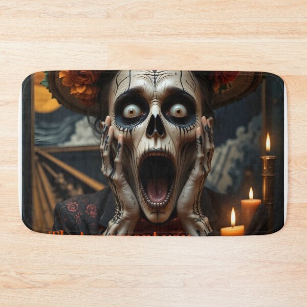 Item preview, Funny Sugar Skull Scream "That moment you remember you're dead designed and sold by EnigmaticGoth.