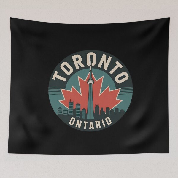 Item preview, Toronto Ontario Vintage Cityscape Design designed and sold by Paper Drip.
