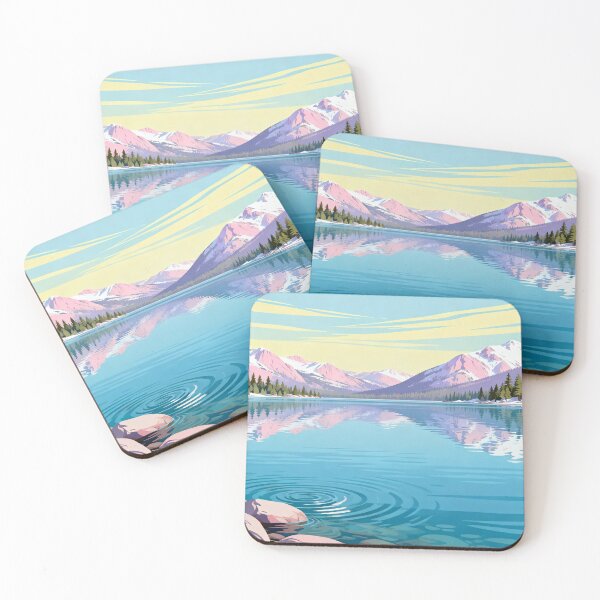 Item preview, Lake Tahoe Serenity: A Pastel Dream Travel Poster designed and sold by TrendSh0p.