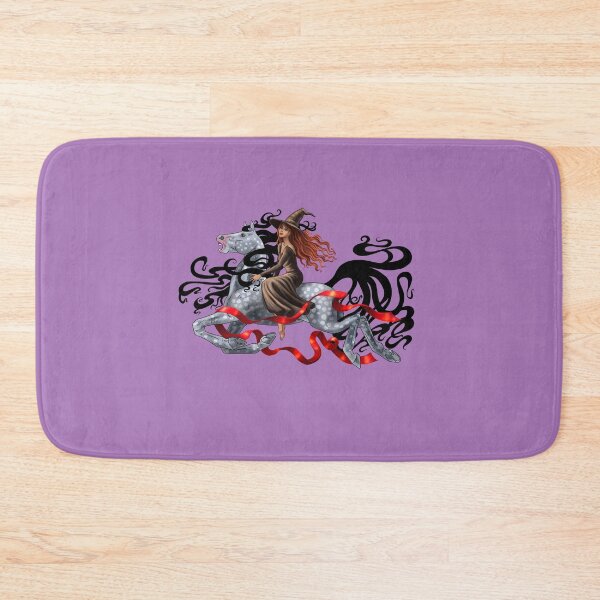 Item preview, Witch riding a gray horse designed and sold by StarrydotPegasus.