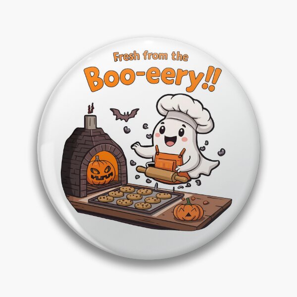 Item preview, Fresh from the Boo-ery: Cute Ghost Baker Halloween Treats! designed and sold by OhMyCotton.