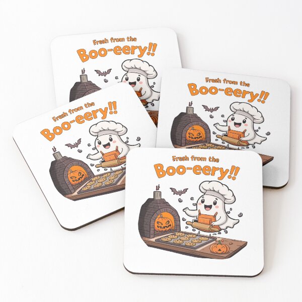 Item preview, Fresh from the Boo-ery: Cute Ghost Baker Halloween Treats! designed and sold by OhMyCotton.