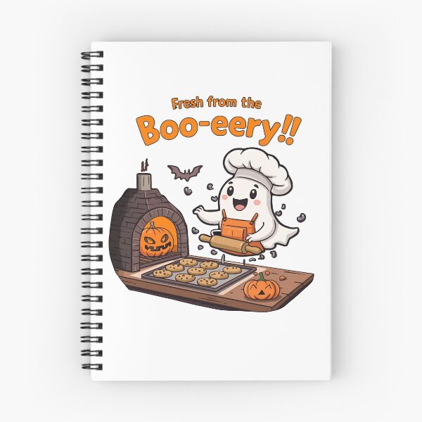 Item preview, Fresh from the Boo-ery: Cute Ghost Baker Halloween Treats! designed and sold by OhMyCotton.