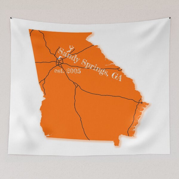 Item preview, Sandy Springs, GA [Orange] designed and sold by PhilbonianDezin.
