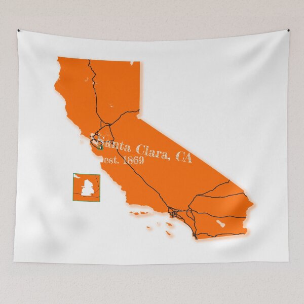Item preview, Santa Clara, CA [Orange] designed and sold by PhilbonianDezin.