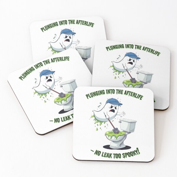 Item preview, Angry Ghost Plumber vs. Slime Toilet: Halloween Plumbing Nightmare! designed and sold by OhMyCotton.
