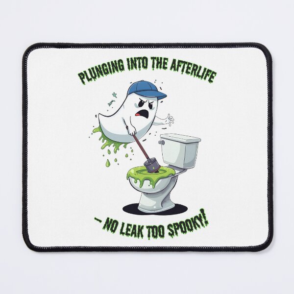 Item preview, Angry Ghost Plumber vs. Slime Toilet: Halloween Plumbing Nightmare! designed and sold by OhMyCotton.