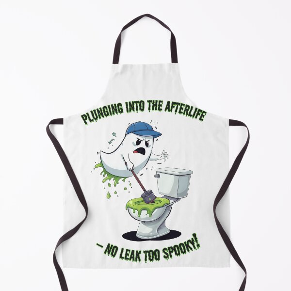 Item preview, Angry Ghost Plumber vs. Slime Toilet: Halloween Plumbing Nightmare! designed and sold by OhMyCotton.