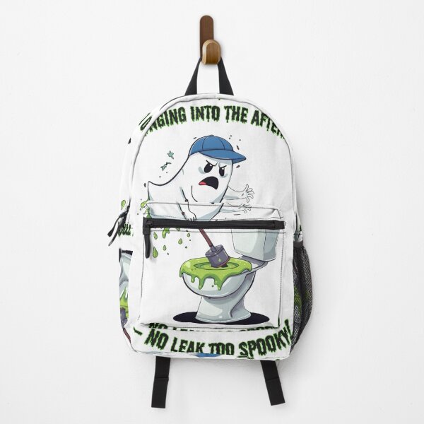 Item preview, Angry Ghost Plumber vs. Slime Toilet: Halloween Plumbing Nightmare! designed and sold by OhMyCotton.