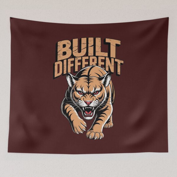 Item preview,  Built Different Tiger Tee designed and sold by PrintAtelier.