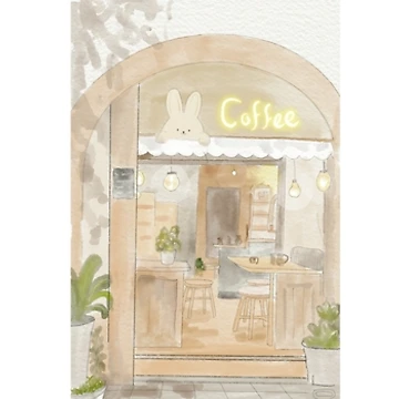 Artwork thumbnail, Simple coffee shop by Yooashop