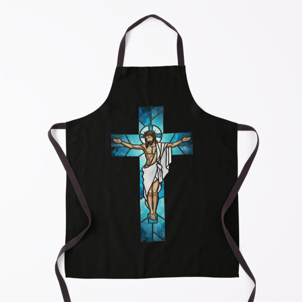 Item preview, Stained Glass Jesus Cross- Turquoise, Tanzanite designed and sold by Too Kool Designing .