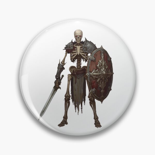 Item preview, Undead Skeleton Knight – Dark Fantasy Warrior Art designed and sold by snoezelstudio.