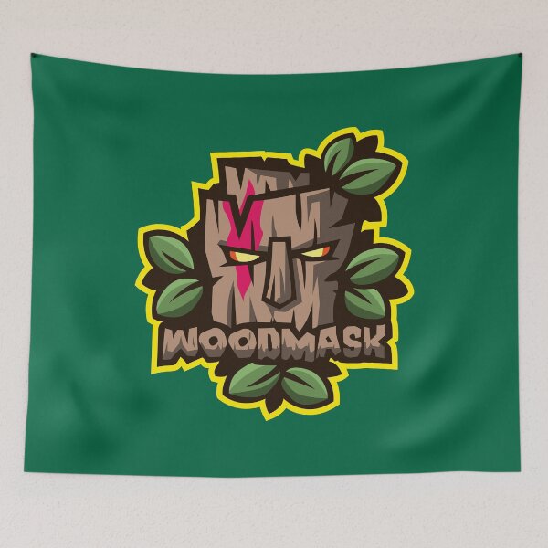 Item preview, WoodMask | Tribal Wooden Mask Illustration Design designed and sold by MerlinWear.