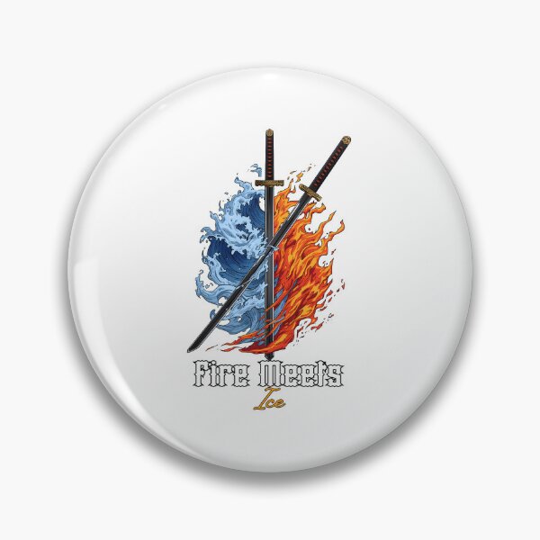 Item preview, Demon Slayer Sword – Fire Meets Ice designed and sold by lamiarte.