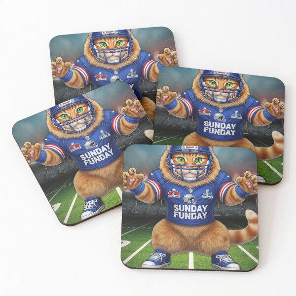 Item preview, Super Bowl Cat, Football Cat, Sunday Funday Cat designed and sold by Graphitti Squad.