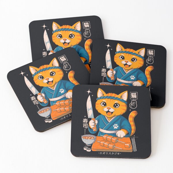 Item preview, Sushi Cat Samurai designed and sold by Eoli Studio.