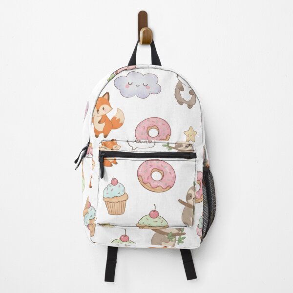 Item preview, Kawaii Cute Fox, Sloth, Donut & Cupcake Pattern designed and sold by pds4.