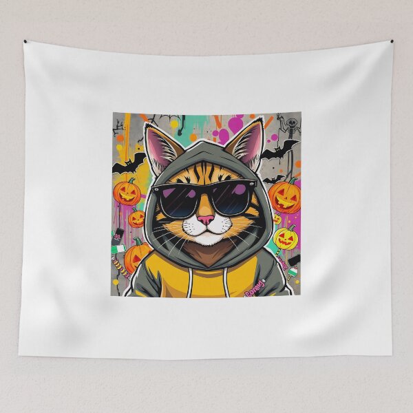 Item preview, cat graffiti street art designed and sold by Arty Art.