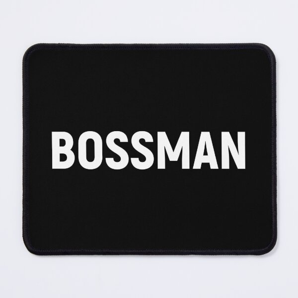 Item preview, Bossman - Job Title Text (White) designed and sold by STUDIO-72.