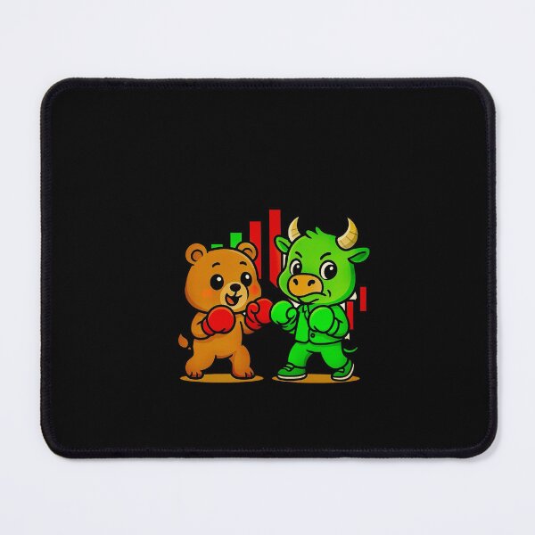 Item preview, Cute Bull vs Bear Trading – Investor Market Design designed and sold by DiaryPN.