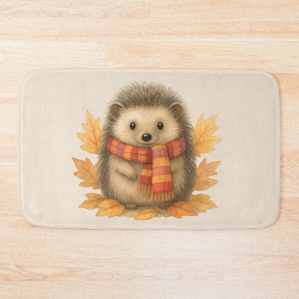 Item preview, Cozy Autumn Hedgehog – Watercolor Woodland Charm designed and sold by BloomOfDesign.