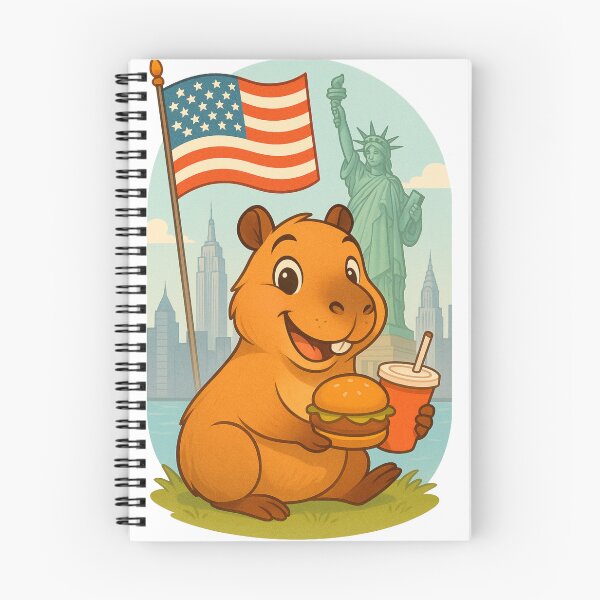 Artikelvorschau, Süße Capybara in New York City, USA entworfen und verkauft von CapyToon.