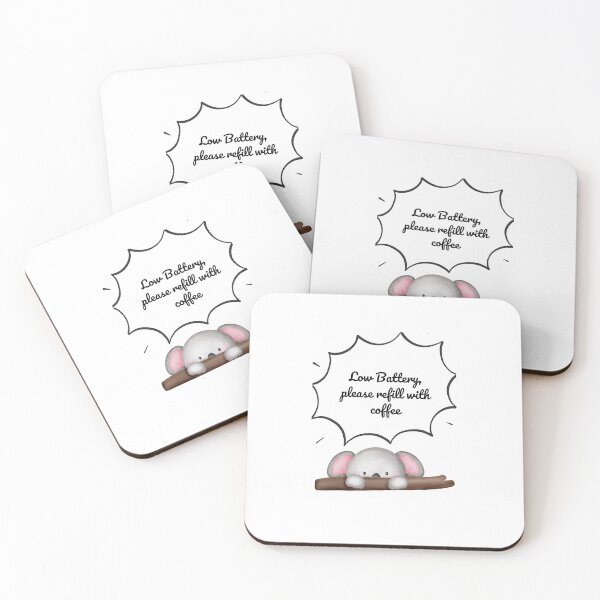 Item preview, Low Battery Koala – Funny Coffee Lover Design designed and sold by Mayahoney15.