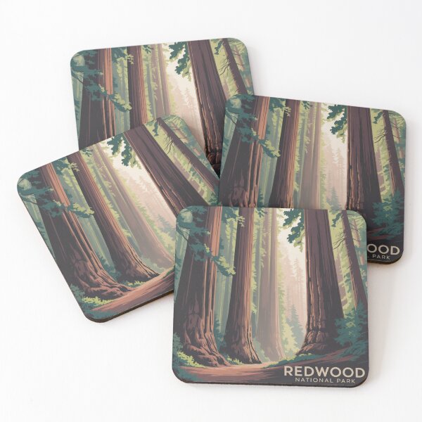 Item preview, Copy of Redwood Majesty: A Vintage Travel Poster of Redwood National Park designed and sold by TrendSh0p.