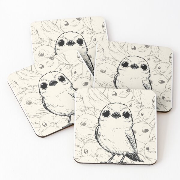 Item preview, Cute Bird - Expressive Close-up designed and sold by MidArtForge.