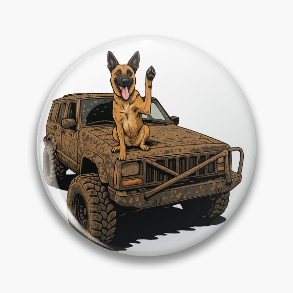 Item preview, Trail Dog Commander | Belgian Malinois Art designed and sold by TrailThrottleCo.