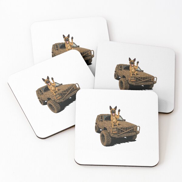 Item preview, Trail Dog Commander | Belgian Malinois Art designed and sold by TrailThrottleCo.