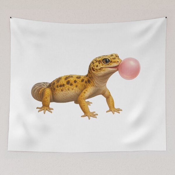 Item preview, Leopard Gecko Blowing Bubble designed and sold by thehaywirehoney.