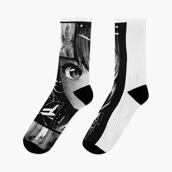 Item preview, Anime Girl Black White designed and sold by Oni-Pixels.