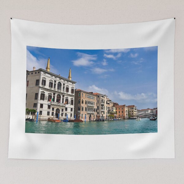 Item preview, The Grand Canal with colorful buildings,gondolas and Rialto Bridge in Venice,Italy designed and sold by goceris.