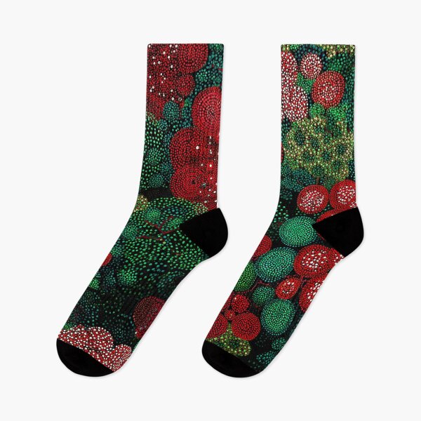 Item preview, Red and Green Floral designed and sold by Neika Shimm Designs.